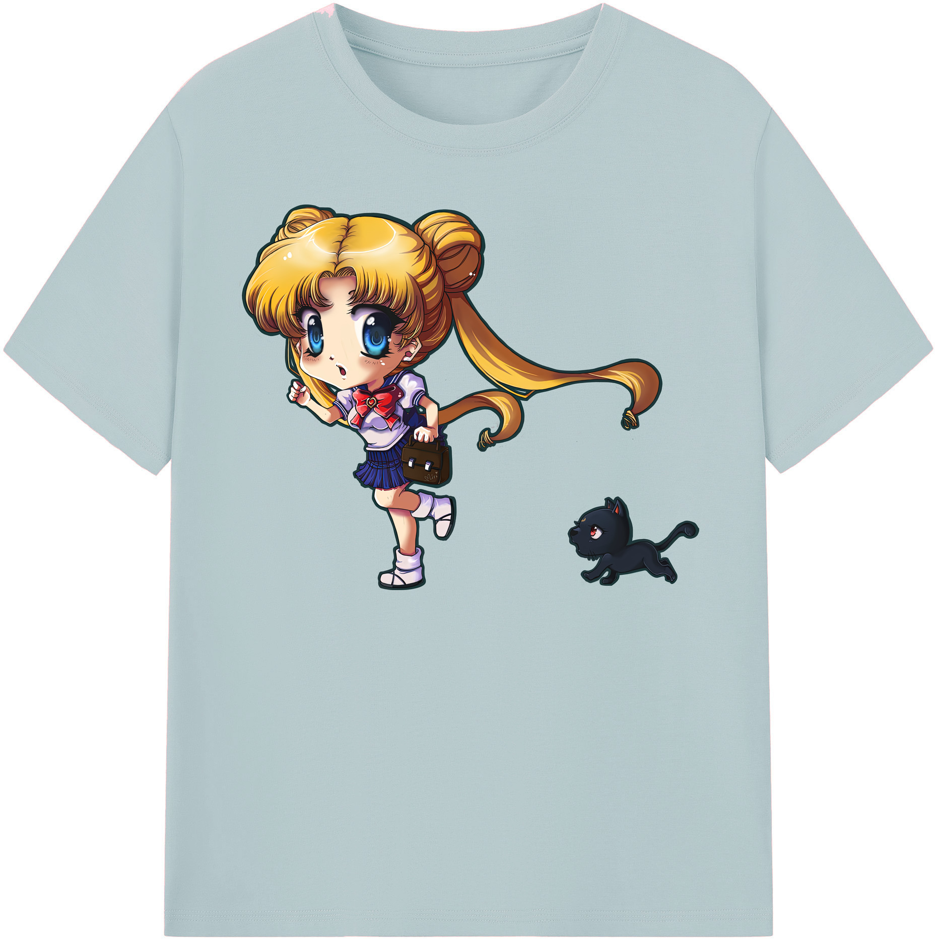 （画像用） 美少女戦士セーラームーン 愛野 美奈子 あいの みなこ Sailor Moon Aino Minako 綿100％半袖Tシャツ（フロントプリント）